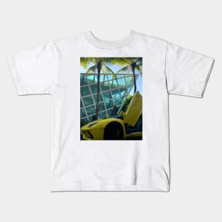 Lamborghini Miami Art Deco Kids T-Shirt